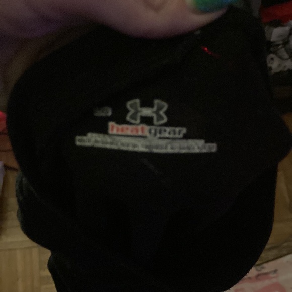 Under armor heat gear men’s large shirt, black cotton - Picture 3 of 3